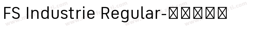 FS Industrie Regular字体转换